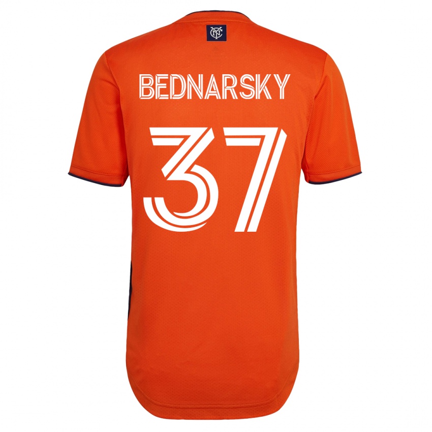 Mænd Stevo Bednarsky #37 Sort Udebane Spillertrøjer 2023/24 Trøje T-Shirt