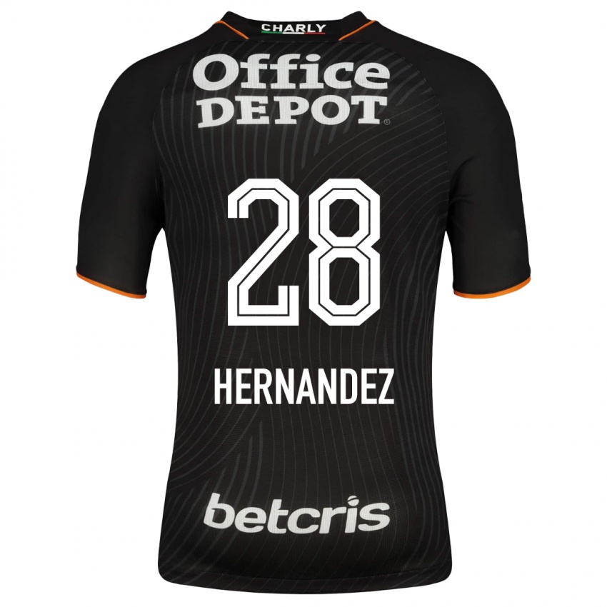 Mænd Daniel Hernández #28 Sort Udebane Spillertrøjer 2023/24 Trøje T-Shirt