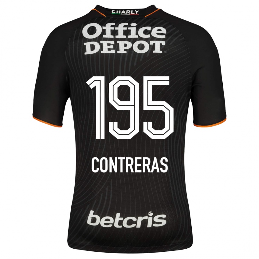 Mænd Ari Contreras #195 Sort Udebane Spillertrøjer 2023/24 Trøje T-Shirt