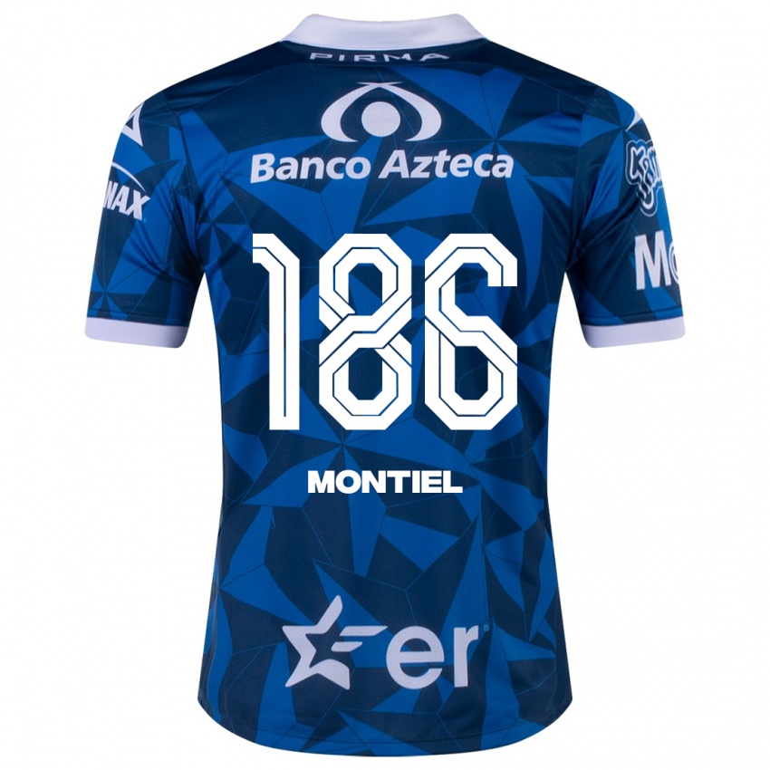 Mænd Santiago Montiel #186 Blå Udebane Spillertrøjer 2023/24 Trøje T-Shirt