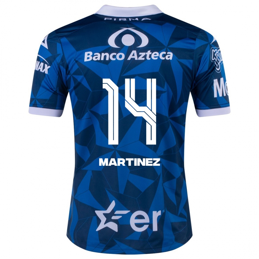 Mænd Samantha Martínez #14 Blå Udebane Spillertrøjer 2023/24 Trøje T-Shirt