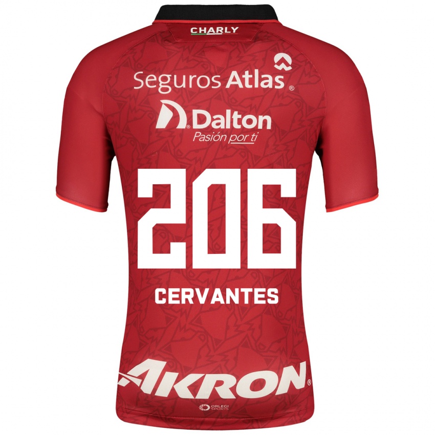 Mænd Daniel Cervantes #206 Rød Udebane Spillertrøjer 2023/24 Trøje T-Shirt