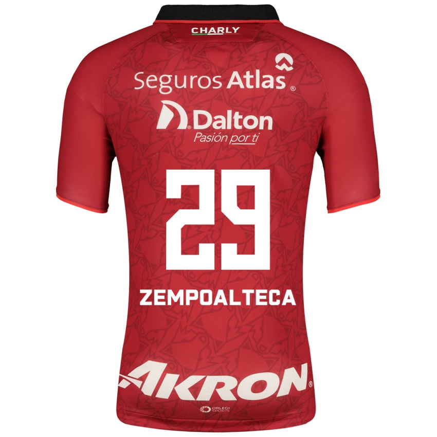 Mænd Karla Zempoalteca #29 Rød Udebane Spillertrøjer 2023/24 Trøje T-Shirt