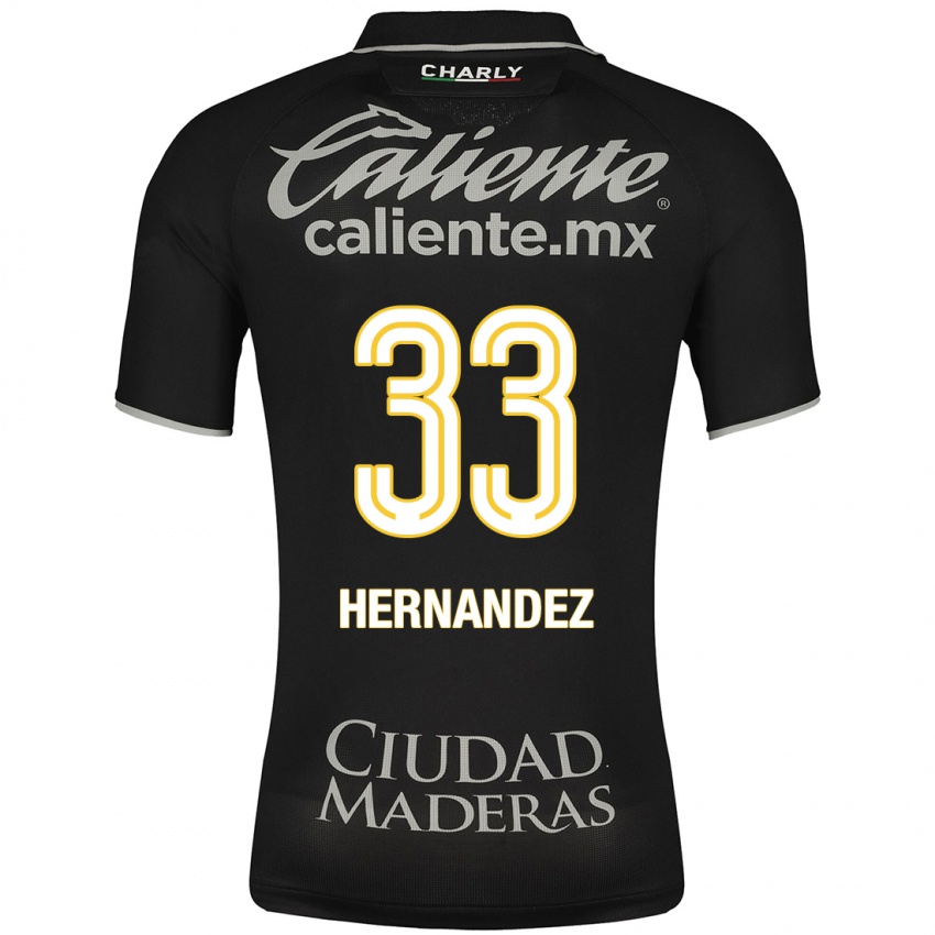 Mænd Pedro Hernández #33 Sort Udebane Spillertrøjer 2023/24 Trøje T-Shirt