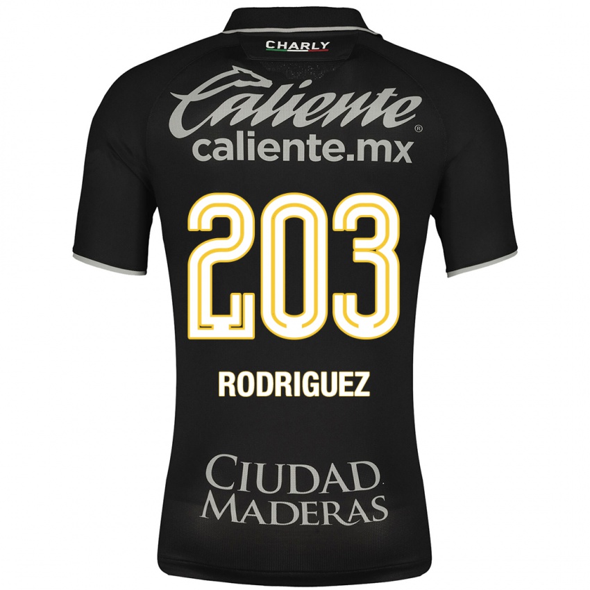 Mænd César Rodríguez #203 Sort Udebane Spillertrøjer 2023/24 Trøje T-Shirt