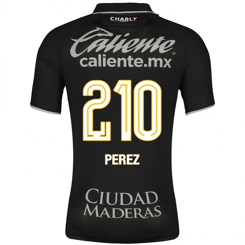 Mænd Arez Pérez #210 Sort Udebane Spillertrøjer 2023/24 Trøje T-Shirt