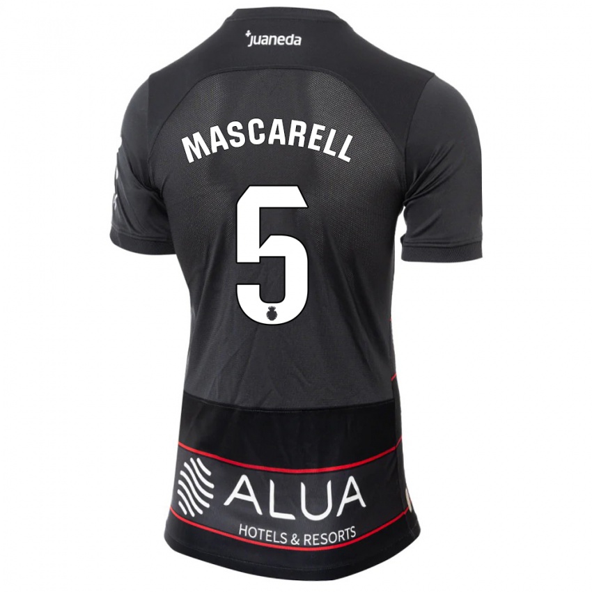 Mænd Omar Mascarell #5 Sort Udebane Spillertrøjer 2023/24 Trøje T-Shirt
