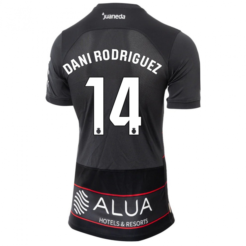 Mænd Dani Rodríguez #14 Sort Udebane Spillertrøjer 2023/24 Trøje T-Shirt