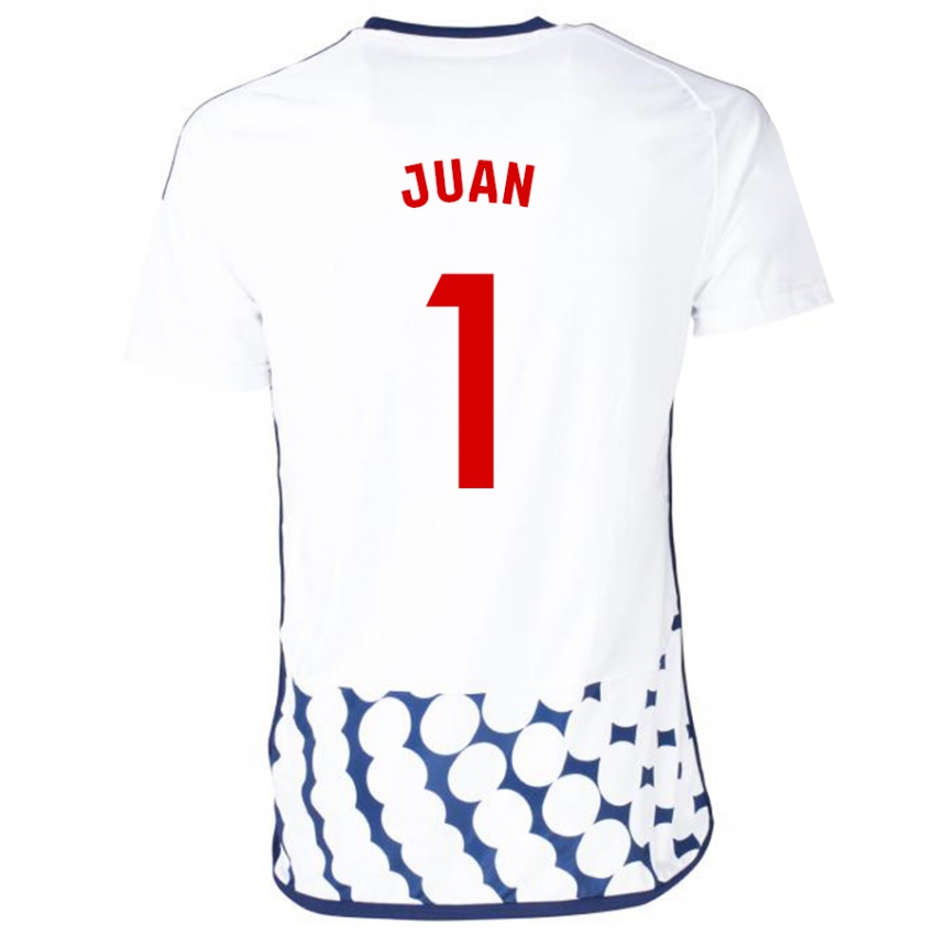 Mænd Ramón Juan #1 Hvid Udebane Spillertrøjer 2023/24 Trøje T-Shirt