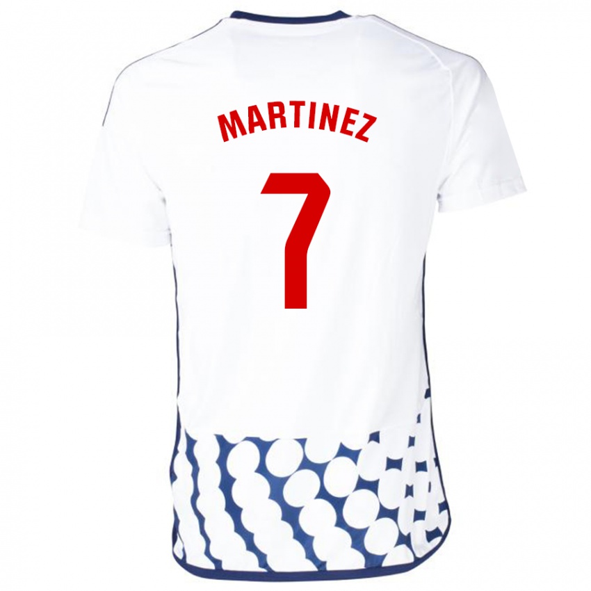 Mænd Gabri Martínez #7 Hvid Udebane Spillertrøjer 2023/24 Trøje T-Shirt