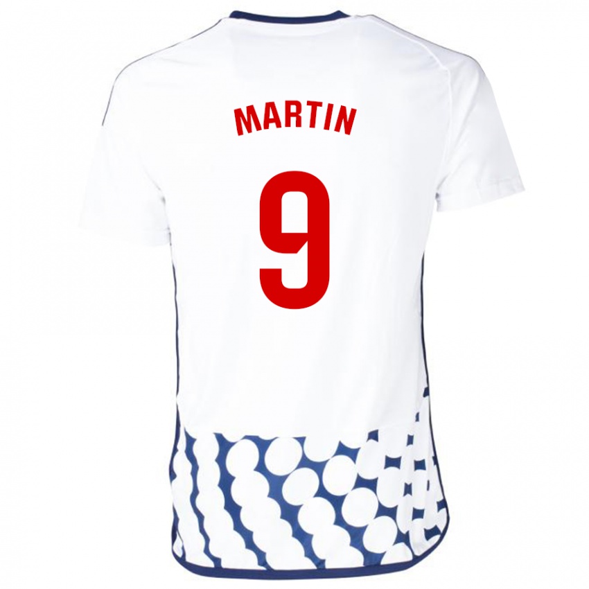 Mænd Carlos Martin #9 Hvid Udebane Spillertrøjer 2023/24 Trøje T-Shirt