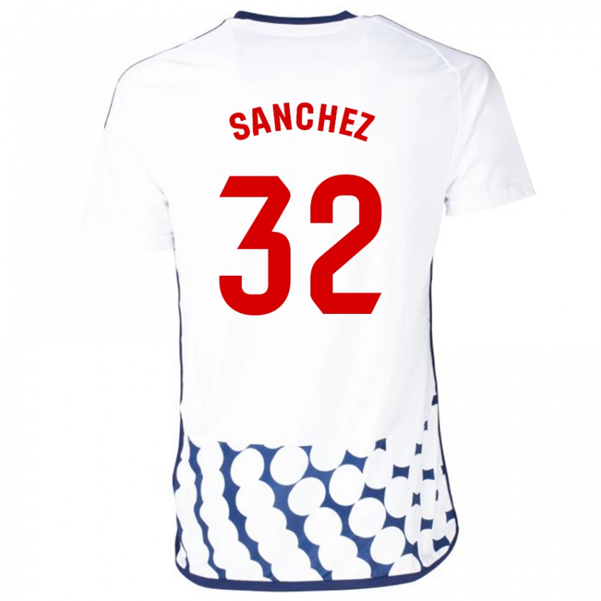 Mænd Rubén Sánchez #32 Hvid Udebane Spillertrøjer 2023/24 Trøje T-Shirt