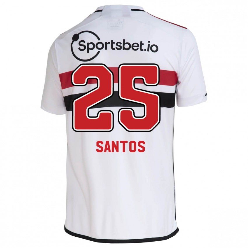 Kvinder Mariana Santos #25 Hvid Hjemmebane Spillertrøjer 2023/24 Trøje T-Shirt