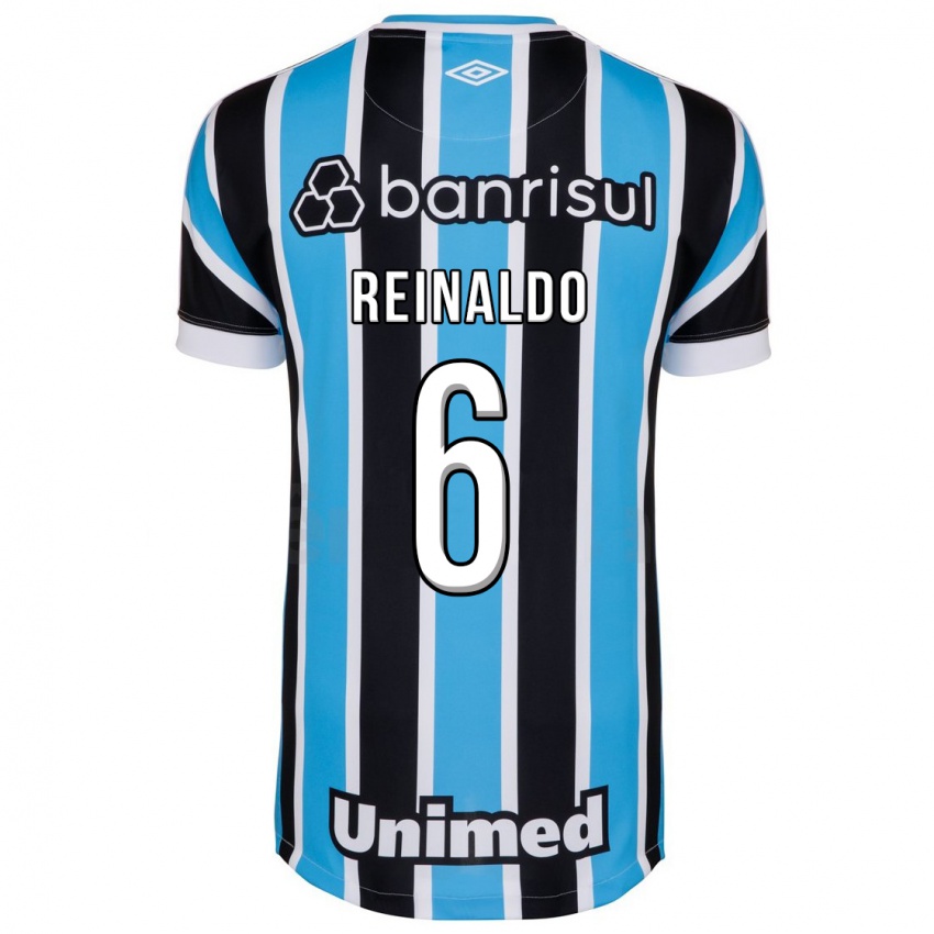 Kvinder Reinaldo #6 Blå Hjemmebane Spillertrøjer 2023/24 Trøje T-Shirt