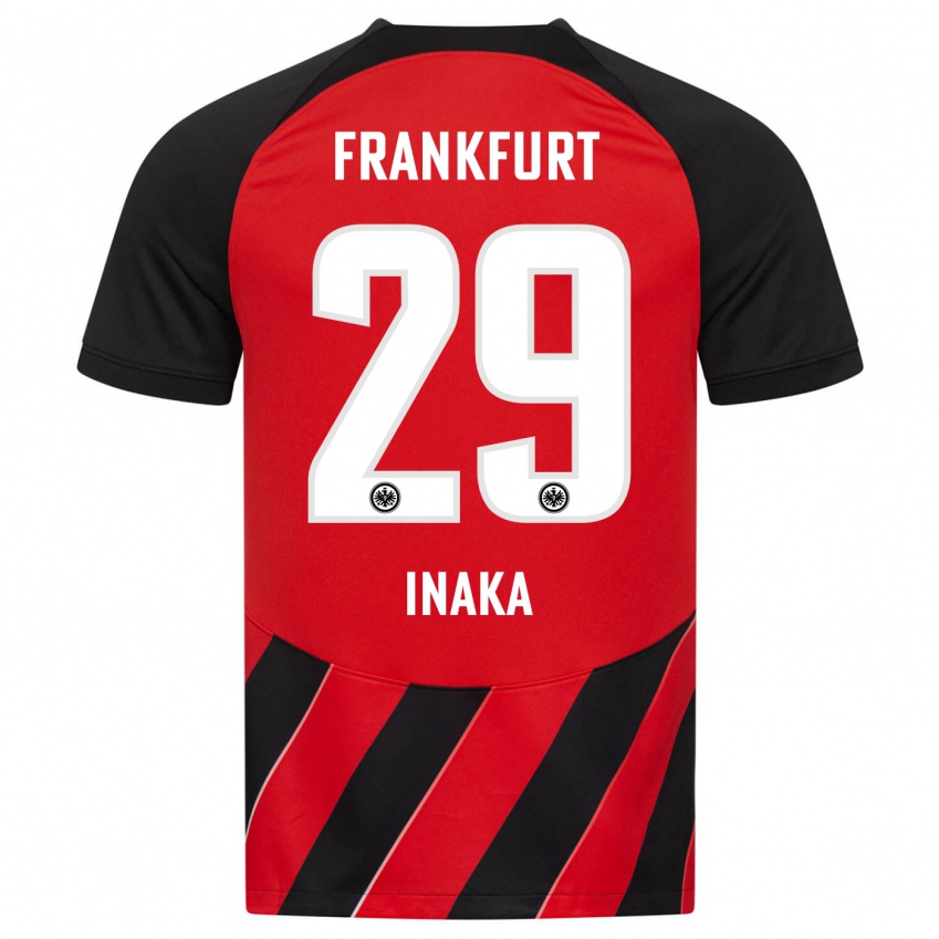 Kvinder Arthur Inaka #29 Rød Sort Hjemmebane Spillertrøjer 2023/24 Trøje T-Shirt