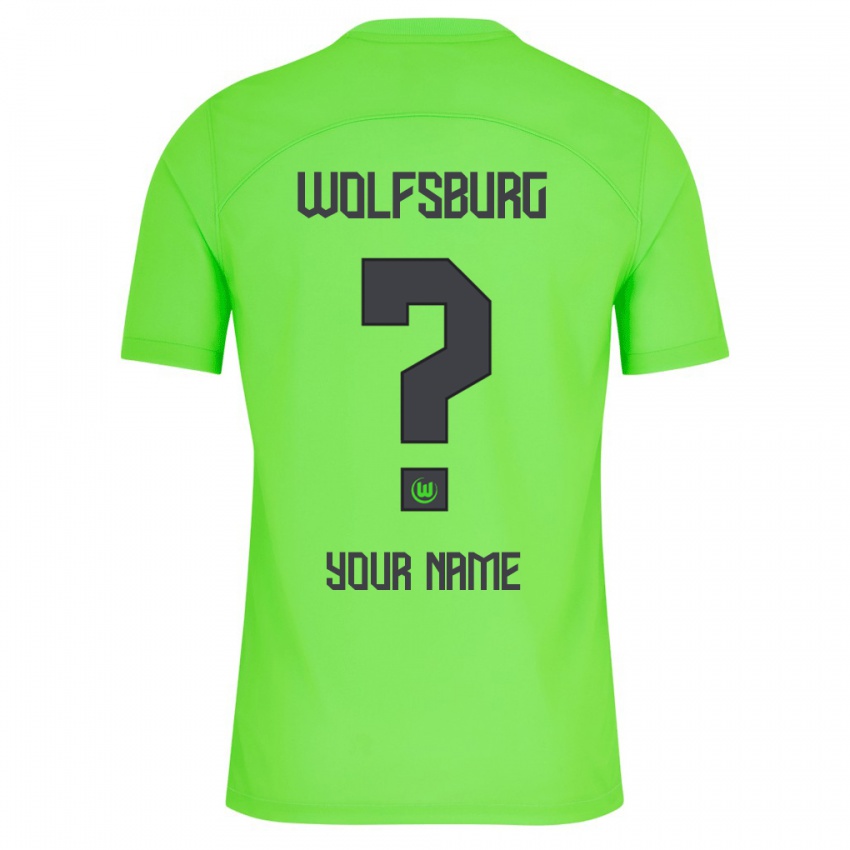 Kvinder Dit Navn #0 Grøn Hjemmebane Spillertrøjer 2023/24 Trøje T-Shirt
