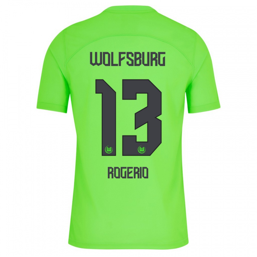 Kvinder Rogerio #13 Grøn Hjemmebane Spillertrøjer 2023/24 Trøje T-Shirt