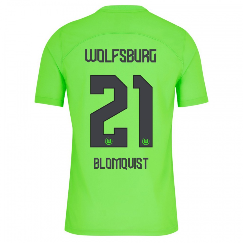 Kvinder Rebecka Blomqvist #21 Grøn Hjemmebane Spillertrøjer 2023/24 Trøje T-Shirt