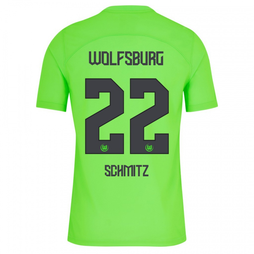 Kvinder Lisa Schmitz #22 Grøn Hjemmebane Spillertrøjer 2023/24 Trøje T-Shirt