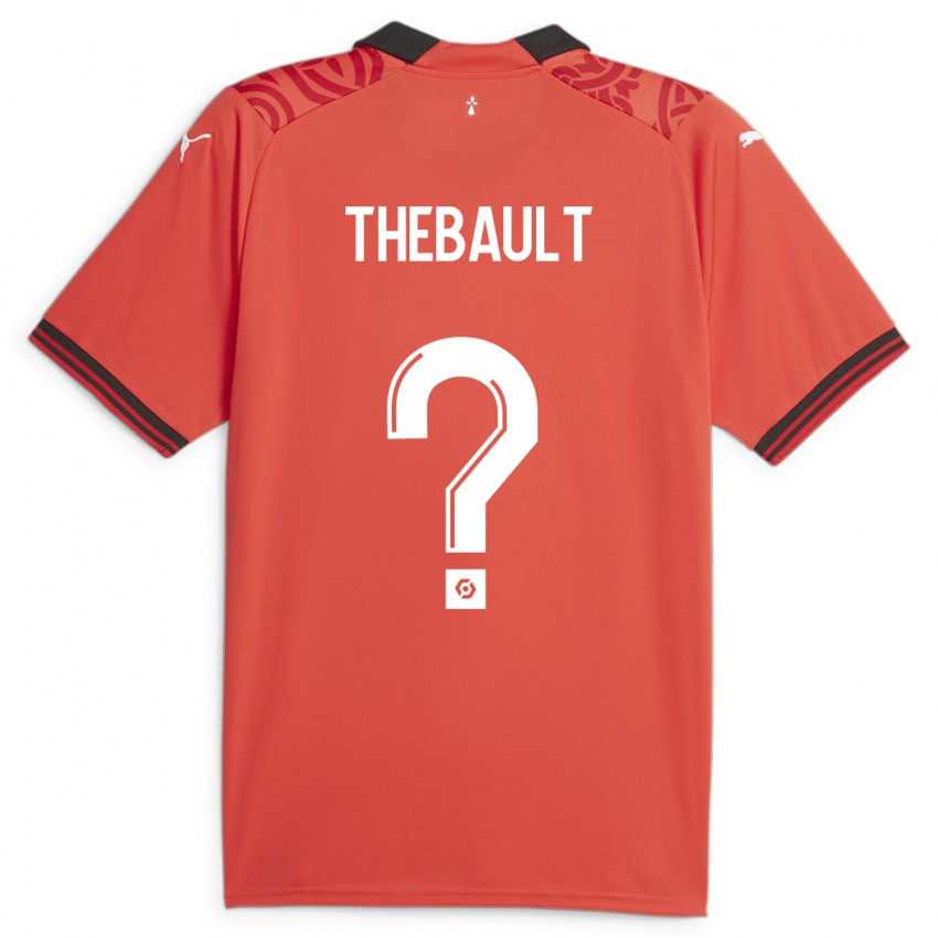 Kvinder Yaël Thébault #0 Rød Hjemmebane Spillertrøjer 2023/24 Trøje T-Shirt