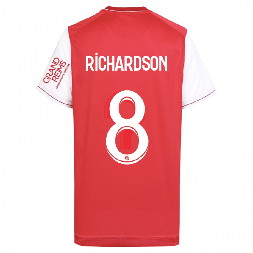 Kvinder Amir Richardson #8 Rød Hjemmebane Spillertrøjer 2023/24 Trøje T-Shirt