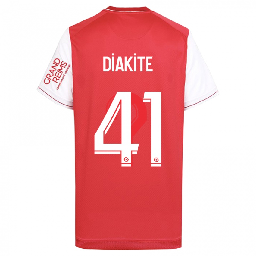 Kvinder Ibrahim Diakité #41 Rød Hjemmebane Spillertrøjer 2023/24 Trøje T-Shirt