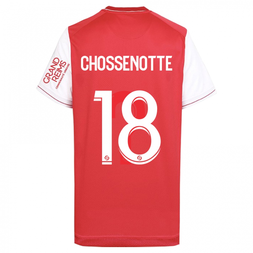 Kvinder Shana Chossenotte #18 Rød Hjemmebane Spillertrøjer 2023/24 Trøje T-Shirt