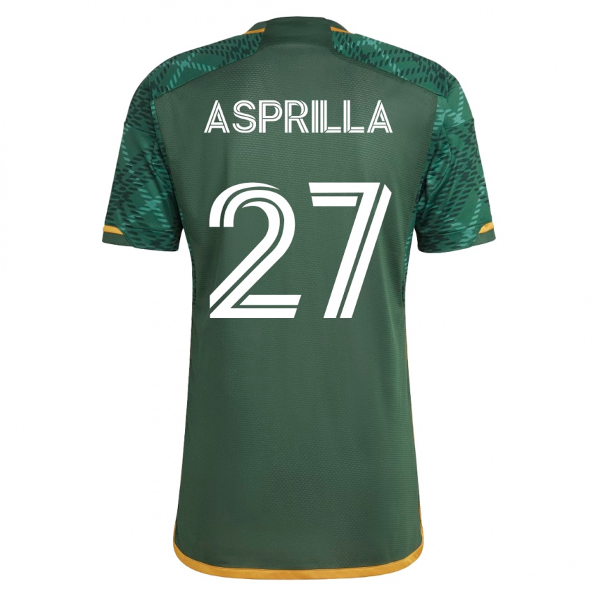 Kvinder Dairon Asprilla #27 Grøn Hjemmebane Spillertrøjer 2023/24 Trøje T-Shirt