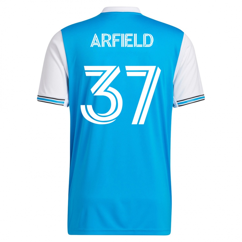 Kvinder Scott Arfield #37 Blå Hjemmebane Spillertrøjer 2023/24 Trøje T-Shirt