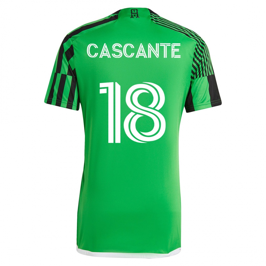 Kvinder Julio Cascante #18 Grøn Sort Hjemmebane Spillertrøjer 2023/24 Trøje T-Shirt