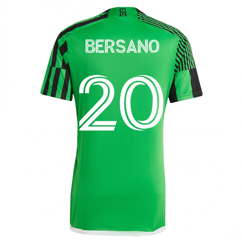 Kvinder Matt Bersano #20 Grøn Sort Hjemmebane Spillertrøjer 2023/24 Trøje T-Shirt