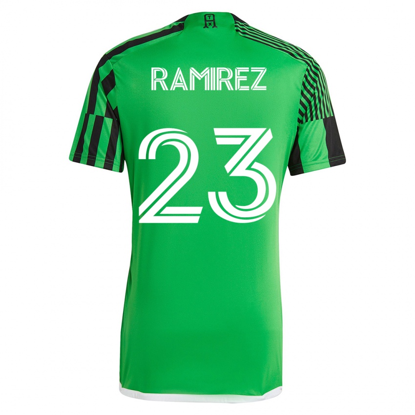 Kvinder Alonso Ramírez #23 Grøn Sort Hjemmebane Spillertrøjer 2023/24 Trøje T-Shirt