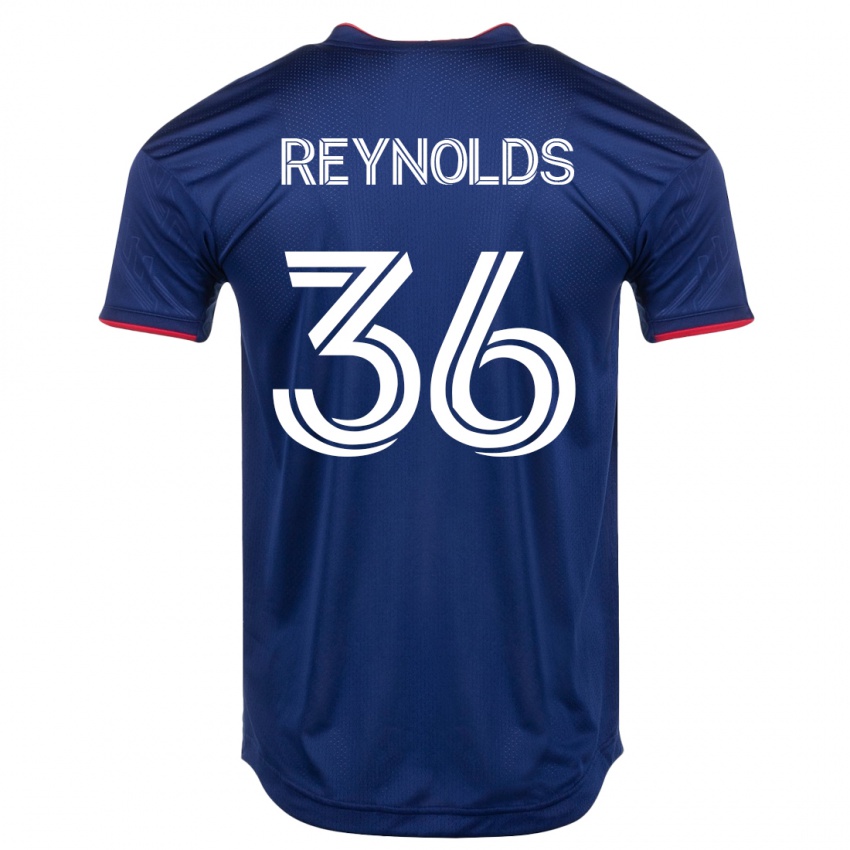 Kvinder Justin Reynolds #36 Flåde Hjemmebane Spillertrøjer 2023/24 Trøje T-Shirt