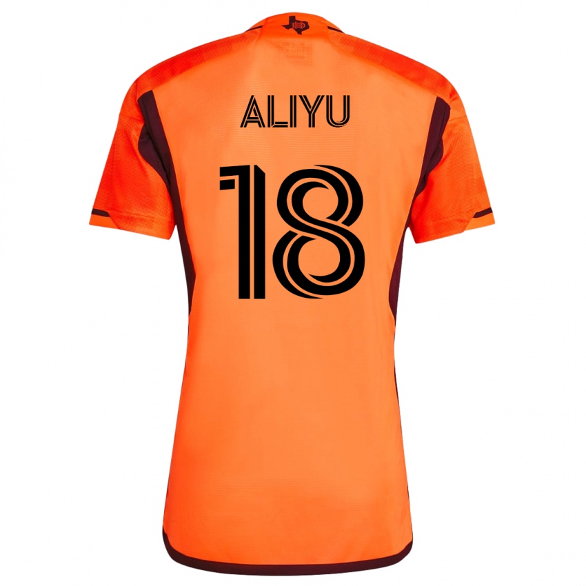 Kvinder Ibrahim Aliyu #18 Appelsin Hjemmebane Spillertrøjer 2023/24 Trøje T-Shirt