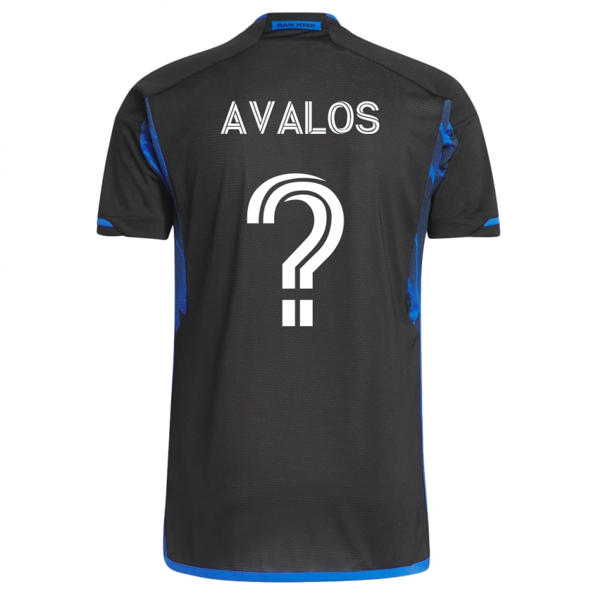 Kvinder Marcelo Avalos #0 Blå Sort Hjemmebane Spillertrøjer 2023/24 Trøje T-Shirt