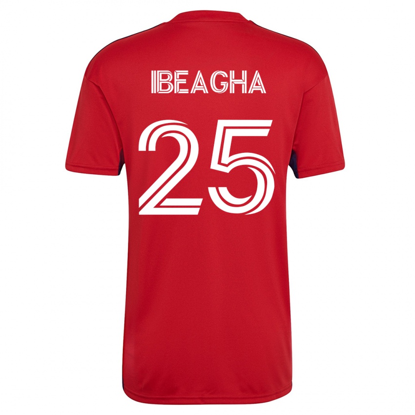 Kvinder Sebastien Ibeagha #25 Rød Hjemmebane Spillertrøjer 2023/24 Trøje T-Shirt