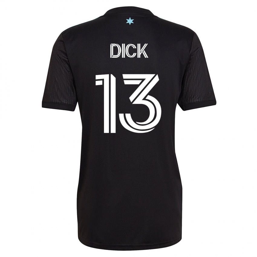 Kvinder Eric Dick #13 Sort Hjemmebane Spillertrøjer 2023/24 Trøje T-Shirt