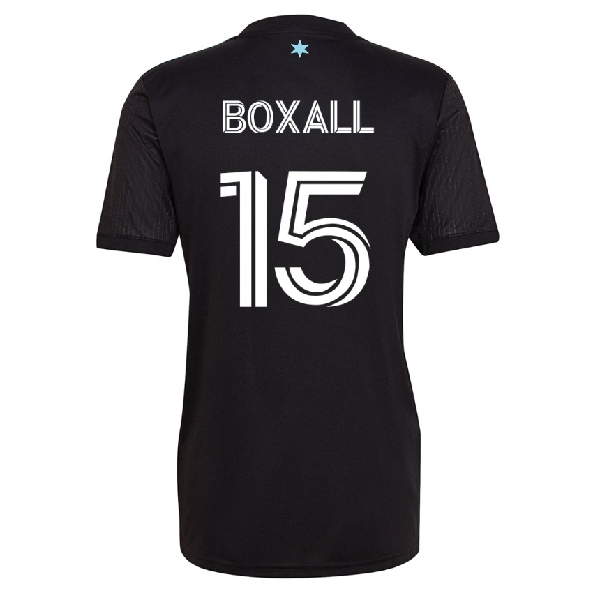 Kvinder Michael Boxall #15 Sort Hjemmebane Spillertrøjer 2023/24 Trøje T-Shirt