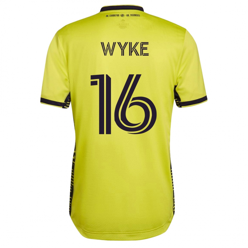 Kvinder Laurence Wyke #16 Gul Hjemmebane Spillertrøjer 2023/24 Trøje T-Shirt