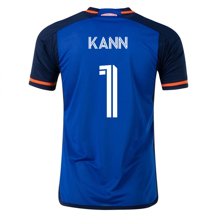 Kvinder Alec Kann #1 Blå Hjemmebane Spillertrøjer 2023/24 Trøje T-Shirt