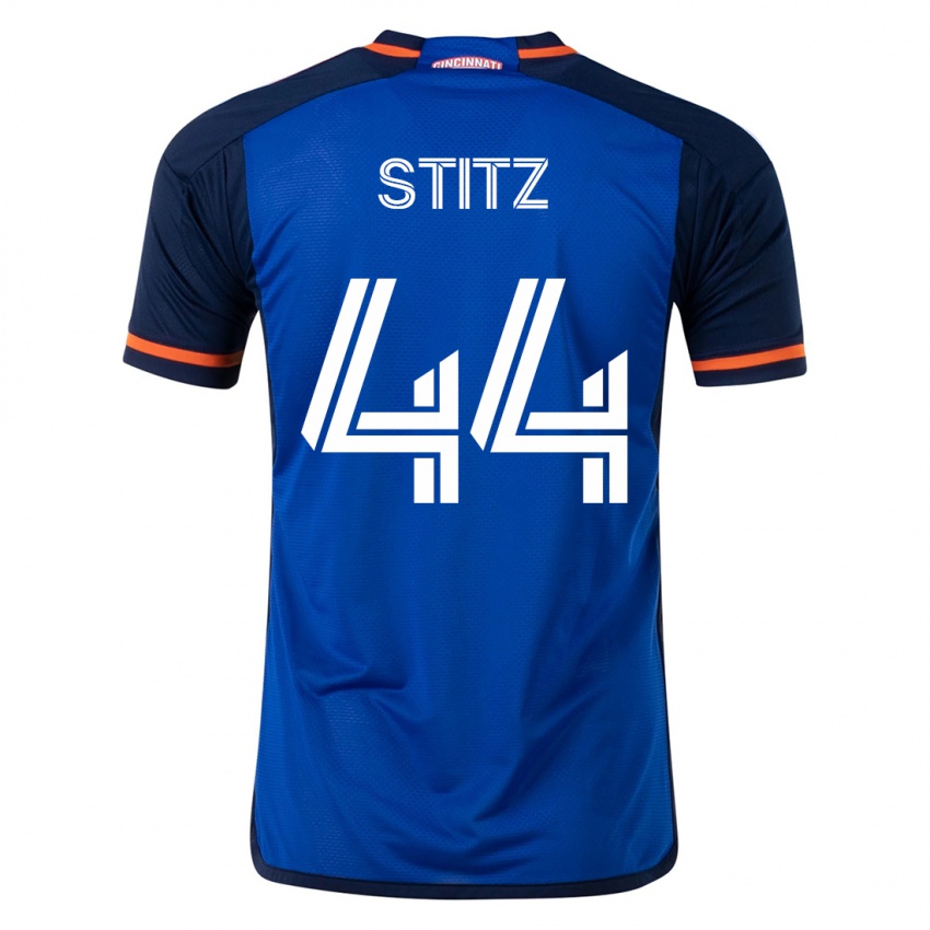 Kvinder Ben Stitz #44 Blå Hjemmebane Spillertrøjer 2023/24 Trøje T-Shirt