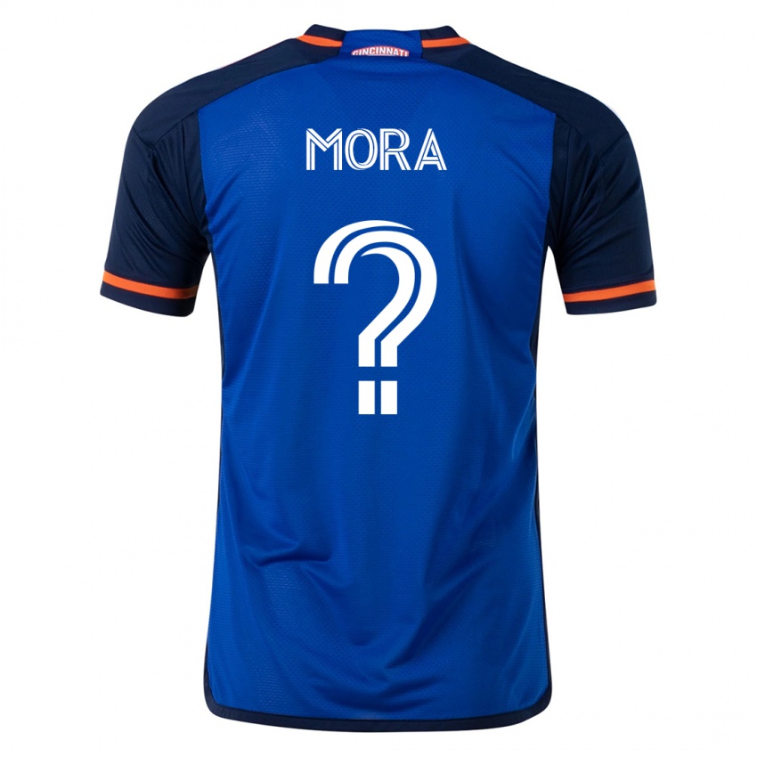 Kvinder Jiovanny Mora #0 Blå Hjemmebane Spillertrøjer 2023/24 Trøje T-Shirt