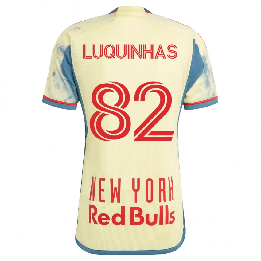 Kvinder Luquinhas #82 Gul Hjemmebane Spillertrøjer 2023/24 Trøje T-Shirt