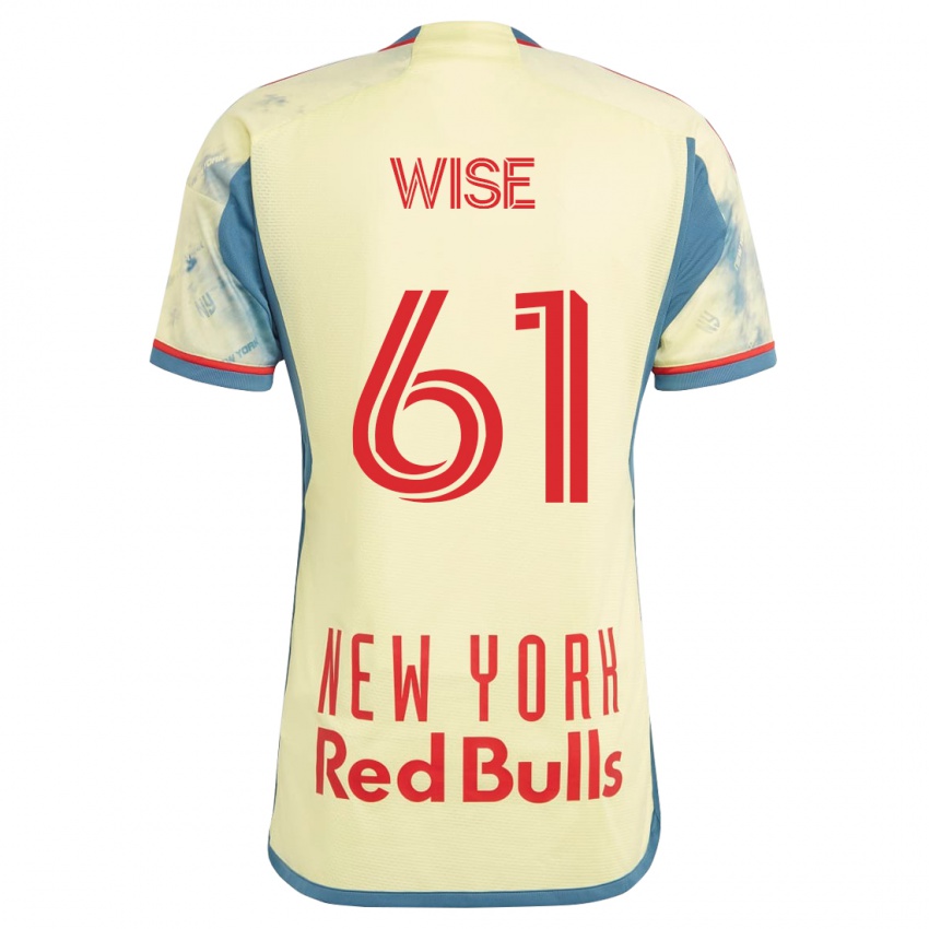 Kvinder Henry Wise #61 Gul Hjemmebane Spillertrøjer 2023/24 Trøje T-Shirt