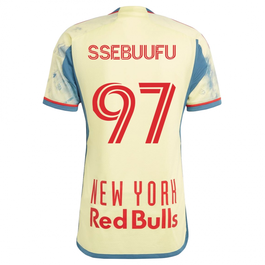 Kvinder Frank Ssebuufu #97 Gul Hjemmebane Spillertrøjer 2023/24 Trøje T-Shirt