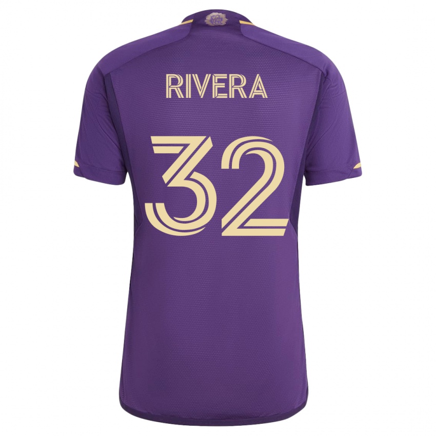 Kvinder Wilfredo Rivera #32 Viol Hjemmebane Spillertrøjer 2023/24 Trøje T-Shirt