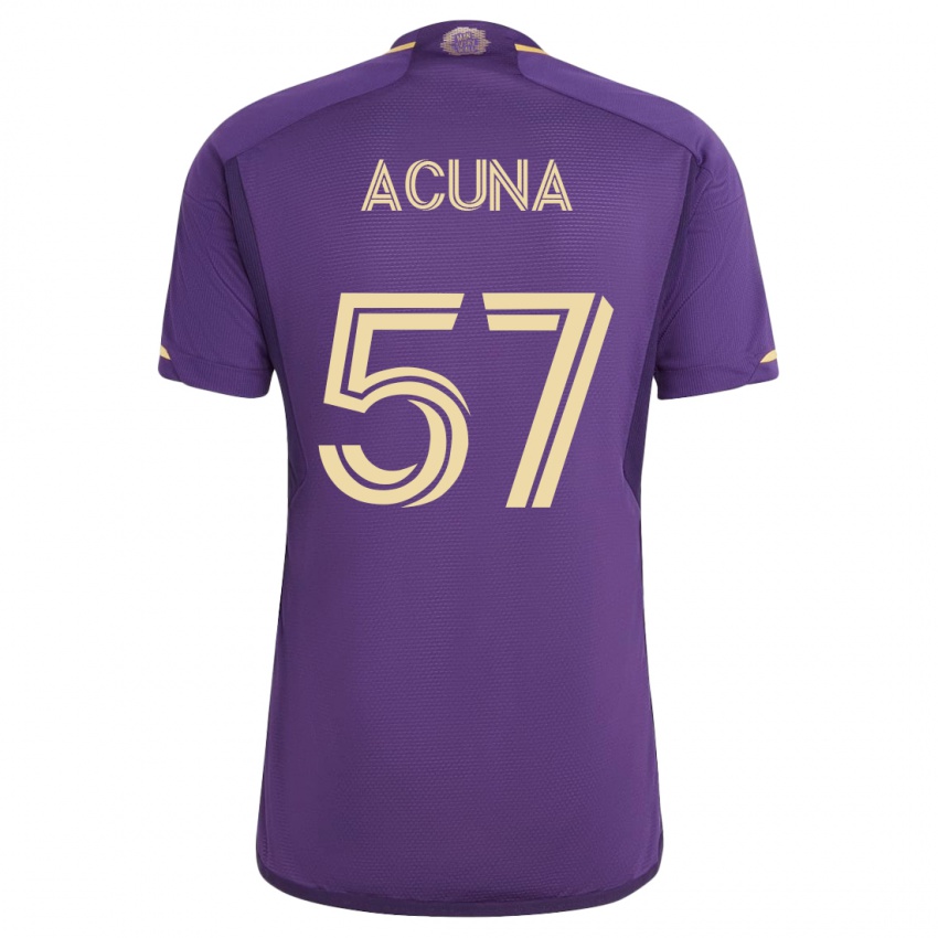 Kvinder Cristofer Acuña #57 Viol Hjemmebane Spillertrøjer 2023/24 Trøje T-Shirt