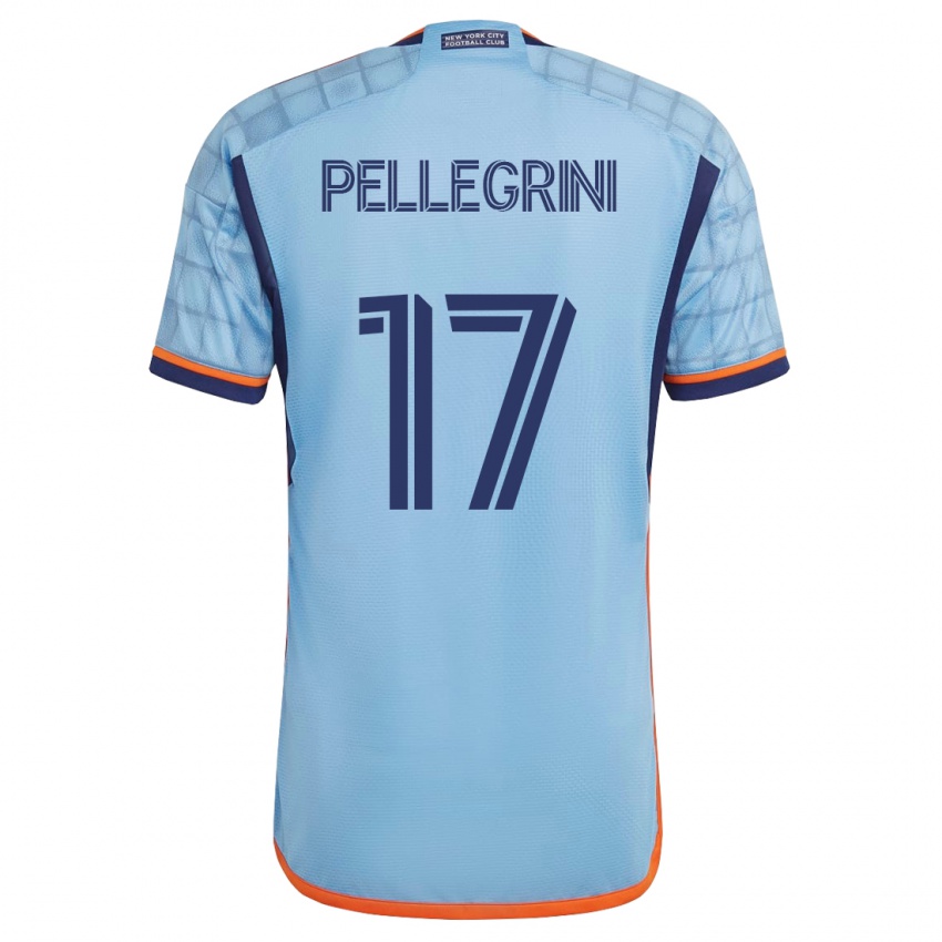 Kvinder Matías Pellegrini #17 Blå Hjemmebane Spillertrøjer 2023/24 Trøje T-Shirt