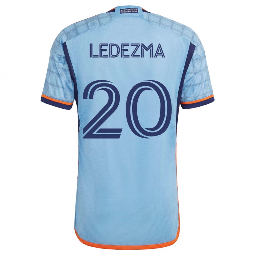 Kvinder Richard Ledezma #20 Blå Hjemmebane Spillertrøjer 2023/24 Trøje T-Shirt