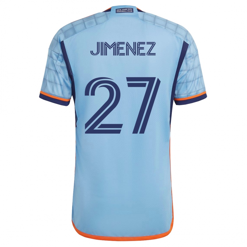 Kvinder Jonathan Jiménez #27 Blå Hjemmebane Spillertrøjer 2023/24 Trøje T-Shirt